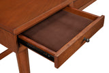 Alpine Furniture Flynn Large Desk, Acorn 966-66 Acorn Mahogany Solids & Okoume Veneer 52 x 24 x 30.5