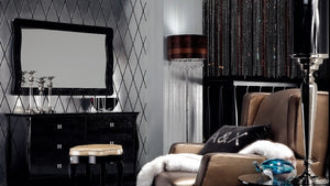 VIG Furniture Modrest Ivarson - Black Crocodile Glam Mirror VGUN-AW422-122-BLK VGUN-AW422-122-BLK