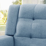 Candace Mid Century Modern Fabric Arm Chair, Blue