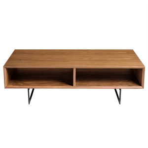 Anderson 48" Coffee Table in Walnut and Dark Gray
