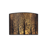 Woodland Sunrise 8'' High 2-Light Sconce - Aged Bronze