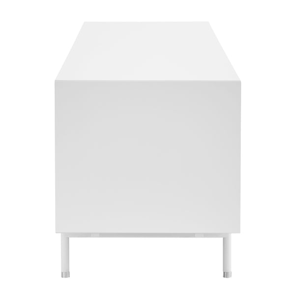 Bodie 71" Media Stand in White and Oak