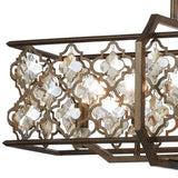 Armand 47'' Wide 8-Light Linear Chandelier - Weathered Bronze