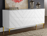 Collette Stainless Steel Contemporary  Sideboard/Buffet - 64" W x 18" D x 31" H