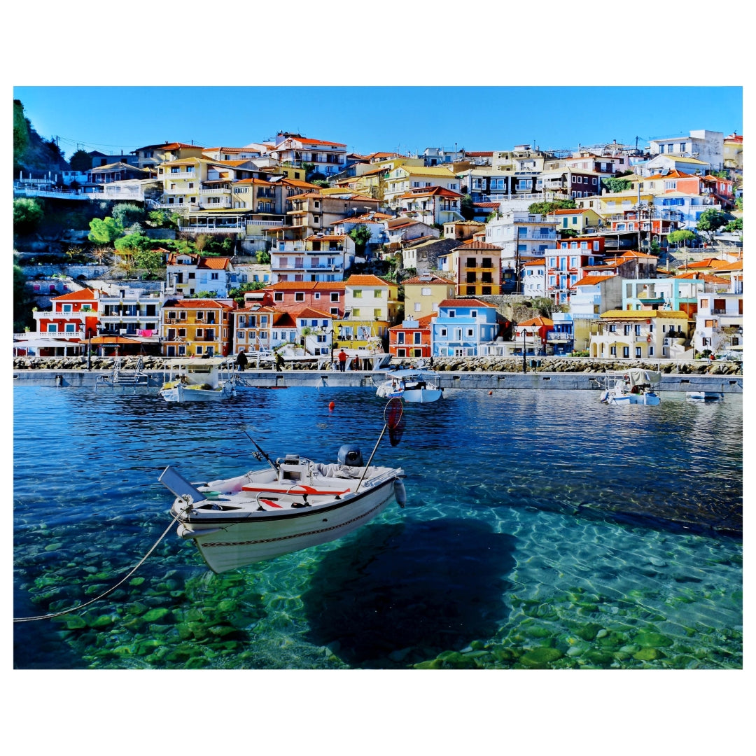 Yosemite Home Decor Mediterranean Tempered Glass Art