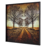Yosemite Home Decor 'Distance' - Photo Printed on Tempered Glass, Framed 3120076-YHD