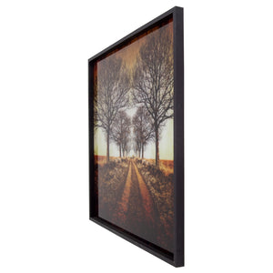 Yosemite Home Decor 'Distance' - Photo Printed on Tempered Glass, Framed 3120076-YHD