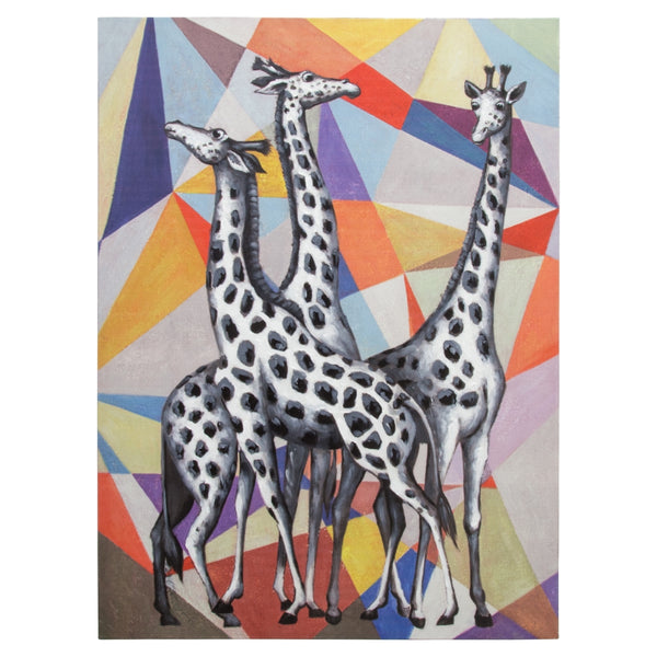 Yosemite Home Decor Contemporary View Of Giraffes 3130017-YHD
