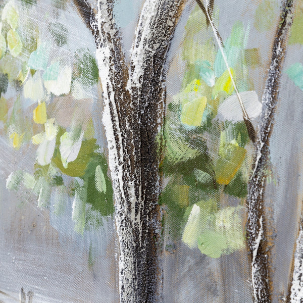 Yosemite Home Decor 'Lighted Path II' - 47"Wx32"H Wall Art on Canvas, Hand Painted with 3D accents 3130066-YHD