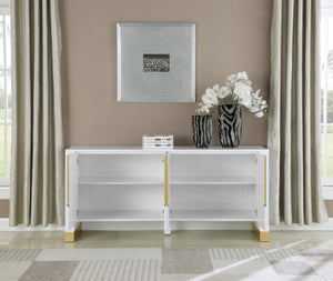 Florence Engineered Wood / Metal Contemporary  Sideboard/Buffet - 68" W x 18" D x 31" H