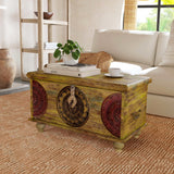 Butler Specialty Mesa Carved Wood Trunk Coffee Table 3140290