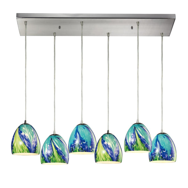 Colorwave Configurable Multi Pendant - Satin Nickel