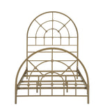 Kenyon Casual Metal Arched Bed Gold