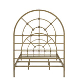 Kenyon Casual Metal Arched Bed Gold