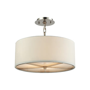 Selma 17'' Wide 3-Light Pendant - Polished Nickel