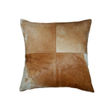 18" x 18" x 5" Brown And White Quattro Pillow