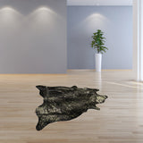 72" x 84" Chocolate and Gold Cowhide - Area Rug