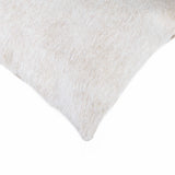 12" x 20" x 5" Natural Cowhide Pillow
