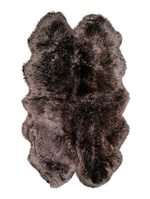 48" x 72" x 2" Chocolate Quattro Sheepskin -