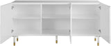 Starburst Acrylic / Engineered Wood Contemporary  Sideboard/Buffet - 64" W x 18" D x 31" H