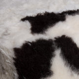24" x 24" x 12" Spotted Short-Hair Sheepskin Cube Pouf