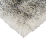 Gray Ombre Natural Sheepskin Seat Chair Cover