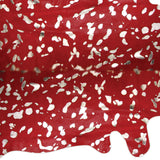 HomeRoots 72" X 84" Red And Silver Cowhide - Area Rug 317278-HOMEROOTS 317278