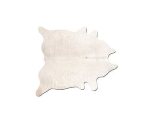 HomeRoots 60" X 84" Off White Cowhide  Rug 317302-HOMEROOTS 317302