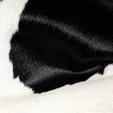 60" x 84" Black And White Cowhide -