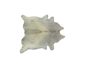 60" x 84" Natural And Light Gray Cowhide -