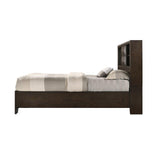 91' X 63' X 53' Espresso Rubber Wood Queen Storage Bed