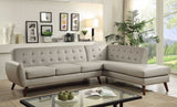 111' X 80' X 33' Gray PU Sectional Sofa