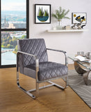 24' X 31' X 34' Grey Accent Chair