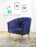 32' X 31' X 34' Blue Accent Chair