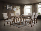 84' X 42' X 30' Weathered Oak Dining Table