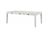 78' X 42' X 30' Antique White Poplar Dining Table