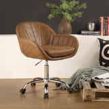 28' X 27' X 31' Brown Metal Tube Office Chair