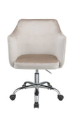 25' X 23' X 37' Champagne Velvet Office Chair