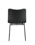 18' X 23' X 33' Black And White Leatherette Accent Chair