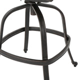 Alfresco Outdoor Bronze Finished Cast Aluminum Barstools Noble House