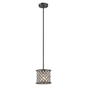 Genevieve 7'' Wide 1-Light Mini Pendant - Oil Rubbed Bronze