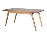 64" Naural Honey Finish Solid Wood Dining Table