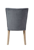 Gray Microfiber Velvet Dining or Side Chair