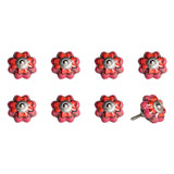 Hues Of Pink Red And Green Knobs 8 Pack