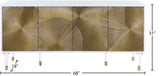 Bellissimo Acrylic / Birch Wood / Engineered Wood Contemporary  Sideboard/Buffet - 64" W x 18" D x 31" H
