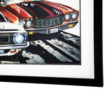 Yosemite Home Decor 'American Muscle ' - 3D Collage, 40"Wx30"H Wall Art, Framed 3220023-YHD