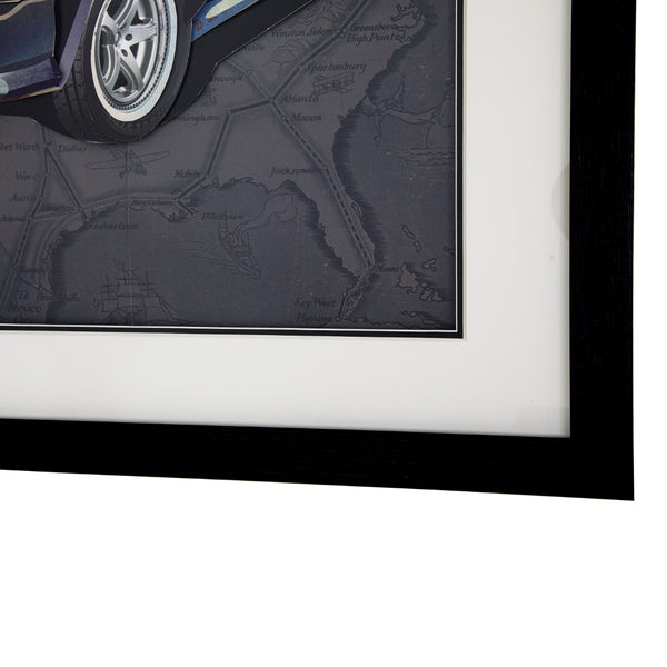 Yosemite Home Decor 'Detroit Legends' - 3D Collage, 24"Wx36"H Wall Art, Framed 3220024-YHD