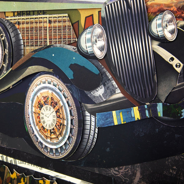 Yosemite Home Decor 'Detroit Legends 3' - 3D Collage, 24"Wx36"H Wall Art, Framed 3220027-YHD