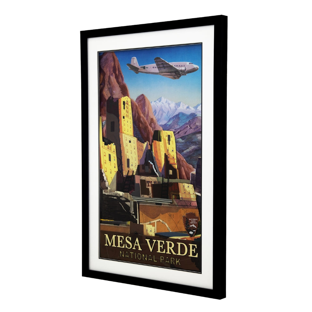 Yosemite Home Decor 'Mesa Verde' - 3D Collage, 24"Wx36"H Wall Art, Framed 3220028-YHD