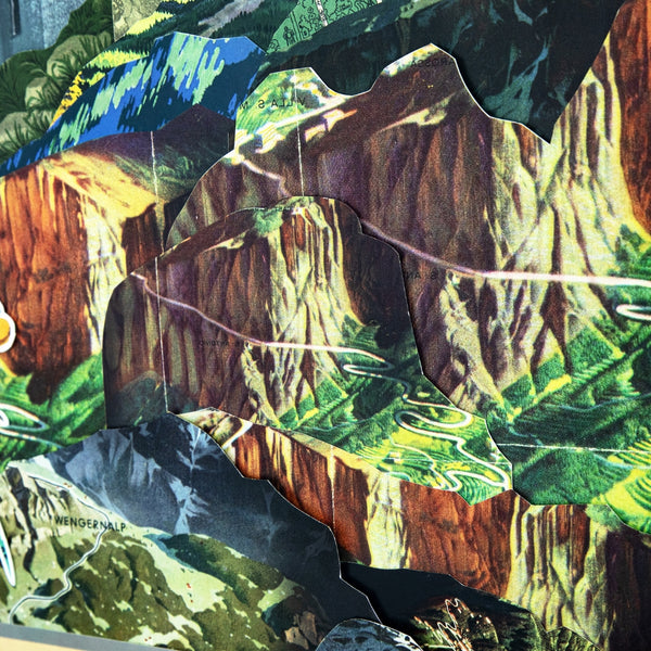 Yosemite Home Decor 'Acadia' - 3D Collage, 24"Wx36"H Wall Art, Framed 3220029-YHD